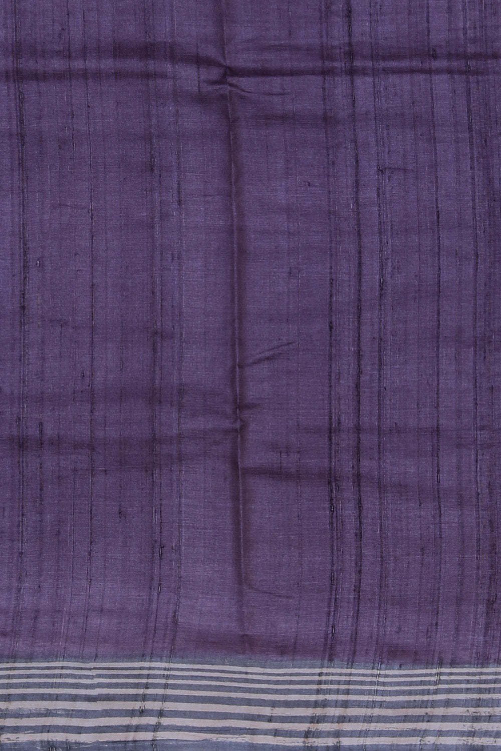 Image of Tussar Silk Purple Saree